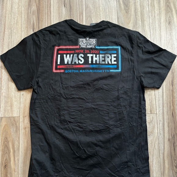 Large 2022 WWE Black War Games Graphic Tee - Picture 2 of 3